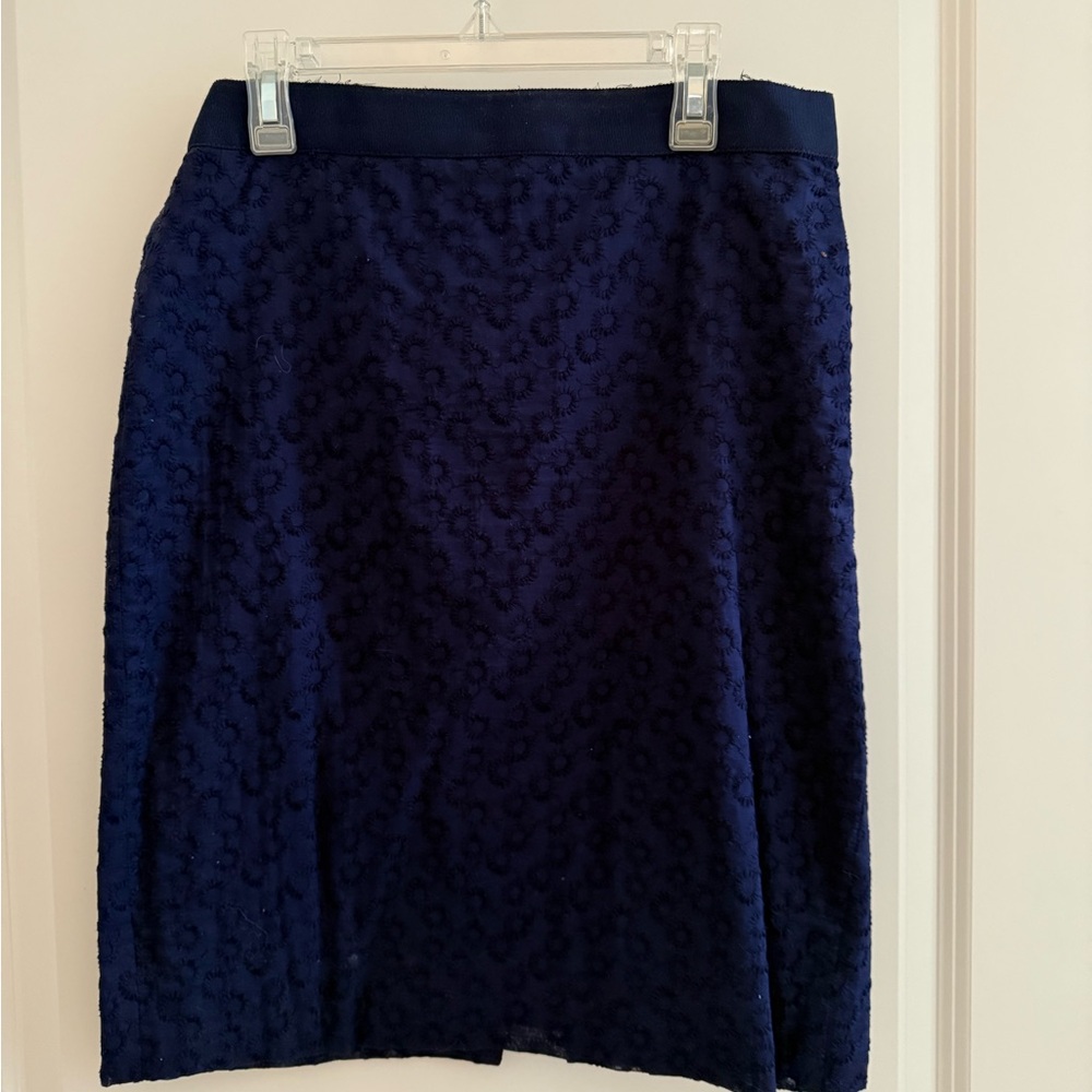 J Crew size 4 navy pencil skirt